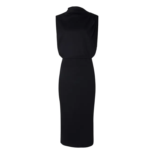 Vestido de algodón Gemma | Negro