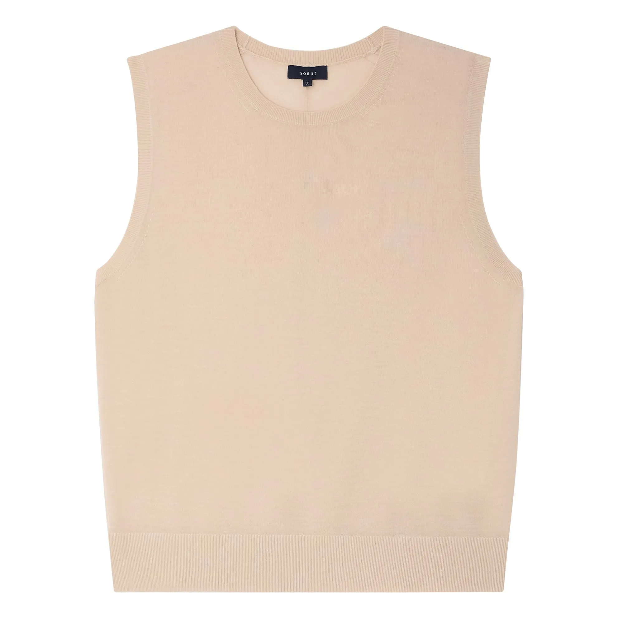 Soeur Powder Pink Fergie Sleeveless Sweater