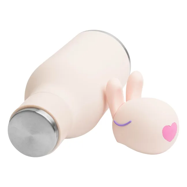 Gourde en inox Lapin | Rose pâle