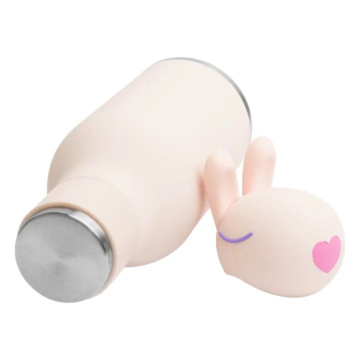 Gourde en inox Lapin | Rose pâle- Image produit n°4