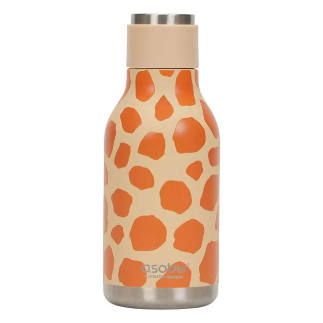 Gourde en inox Girafe | Orange
