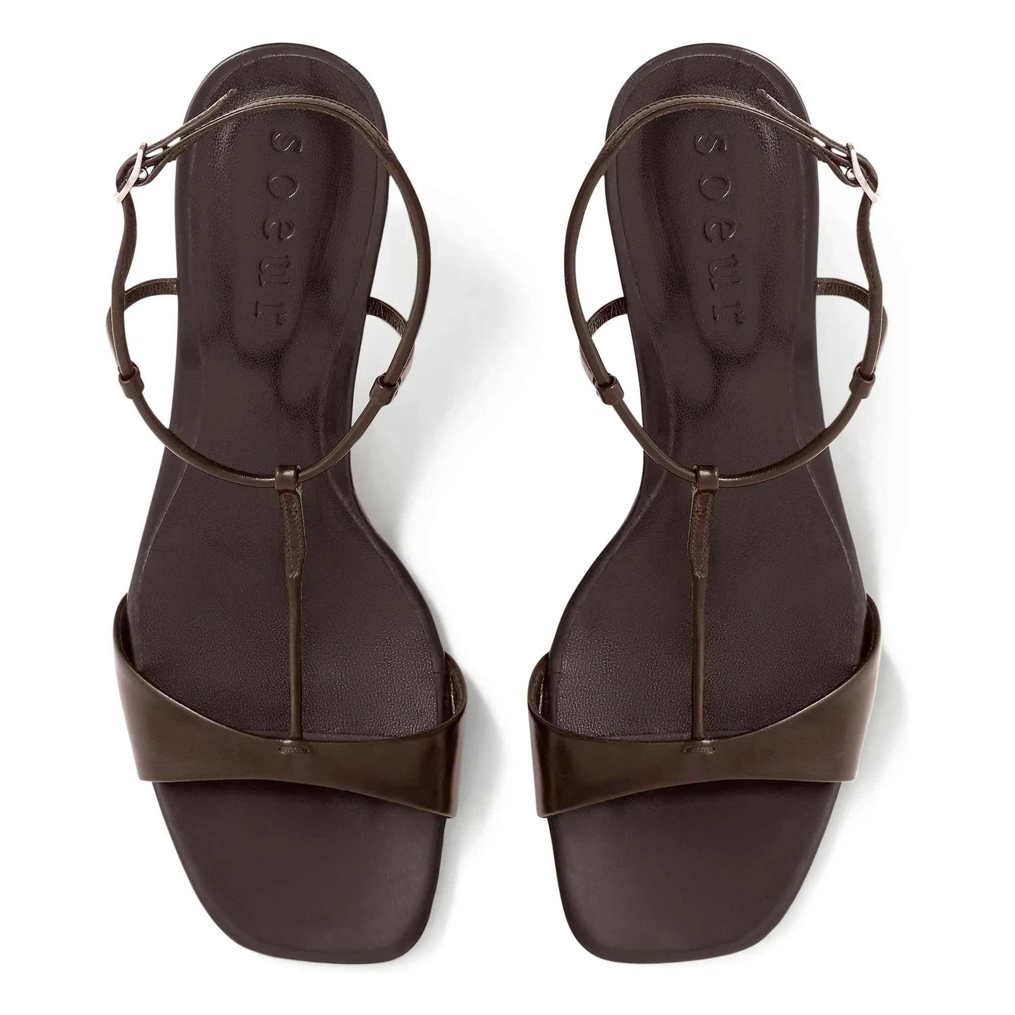 Sandales Cecilie Cuir | Marron- Image produit n°4