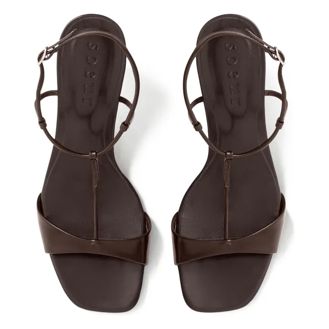 Sandales Cecilie Cuir | Marron