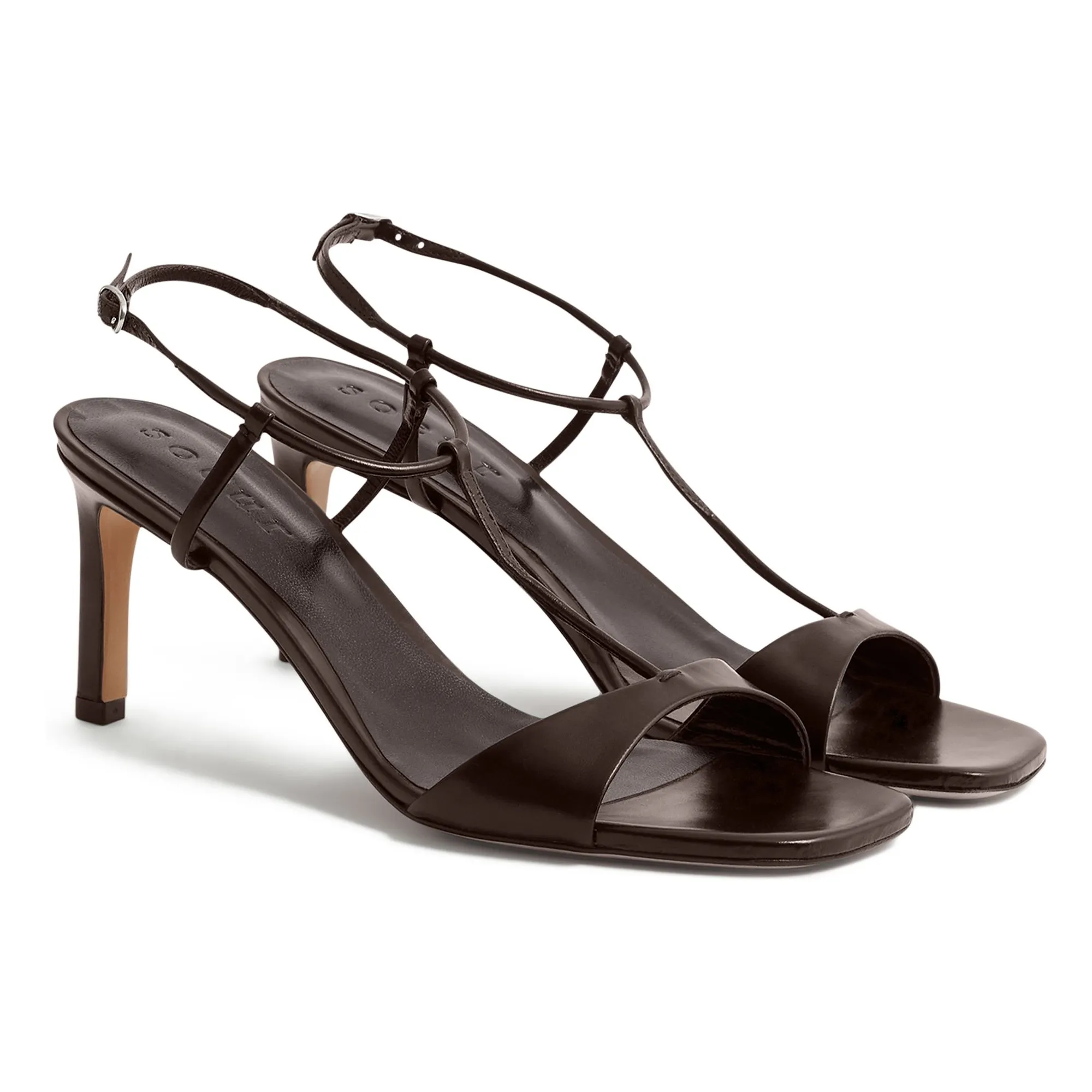 Sandales Cecilie Cuir | Marron- Image produit n°3