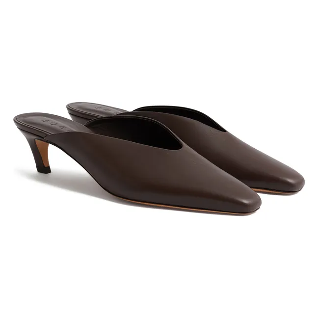 Amalie Leder Ballerinas | Braun