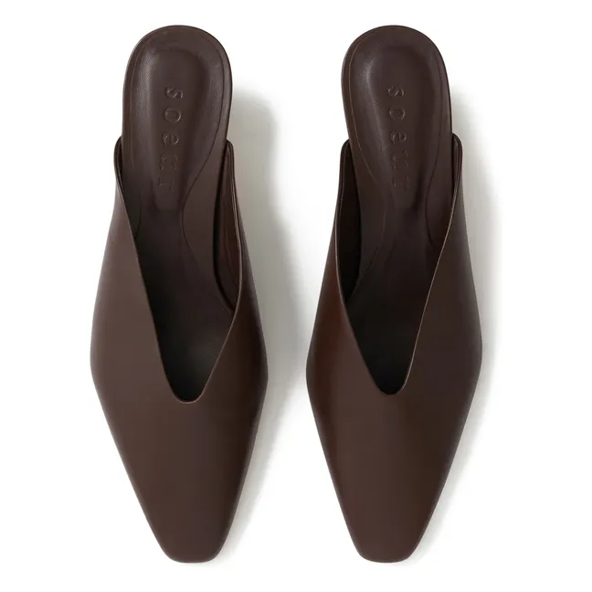 Amalie Leder Ballerinas | Braun