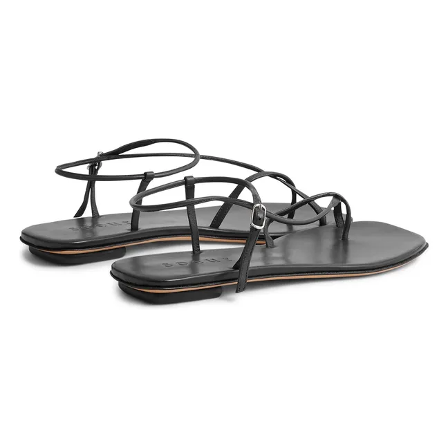 Sandales Rosalie Cuir | Noir