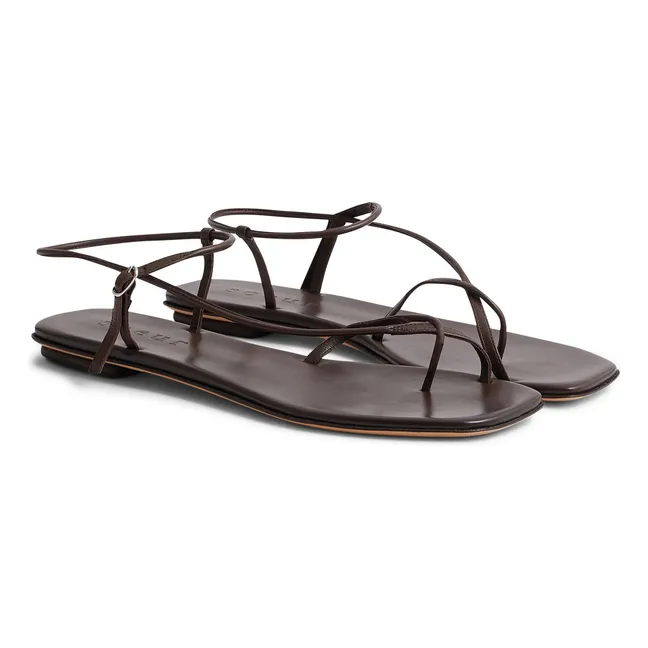 Rosalie Leather sandals | Brown