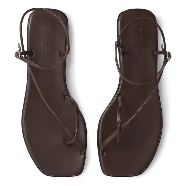 Sandales Rosalie Cuir | Marron