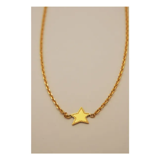 Pulsera Denim Star | Dorado