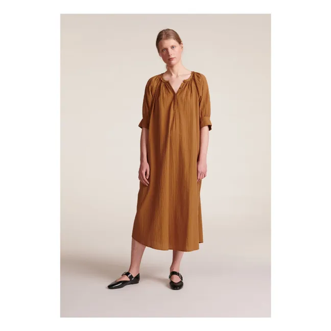 Derek Dress Dobby a righe | Beige