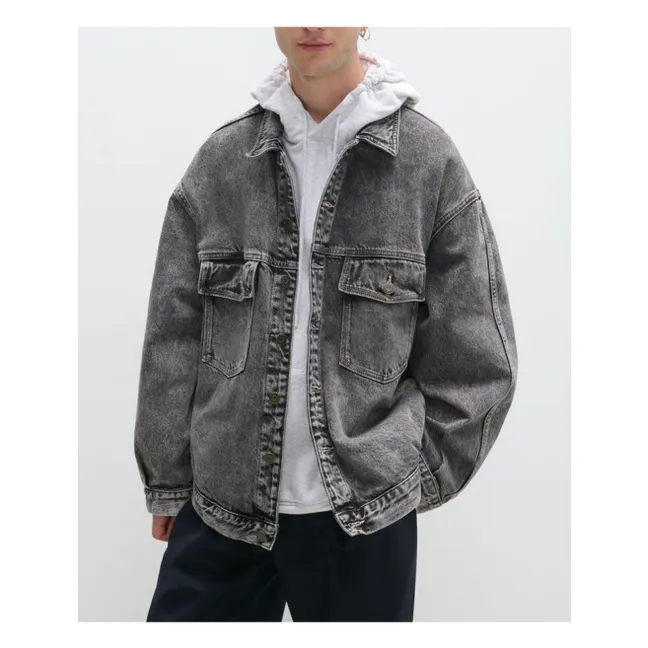 Chaquetas de algodón YopDay-B | Gris jaspeado oscuro