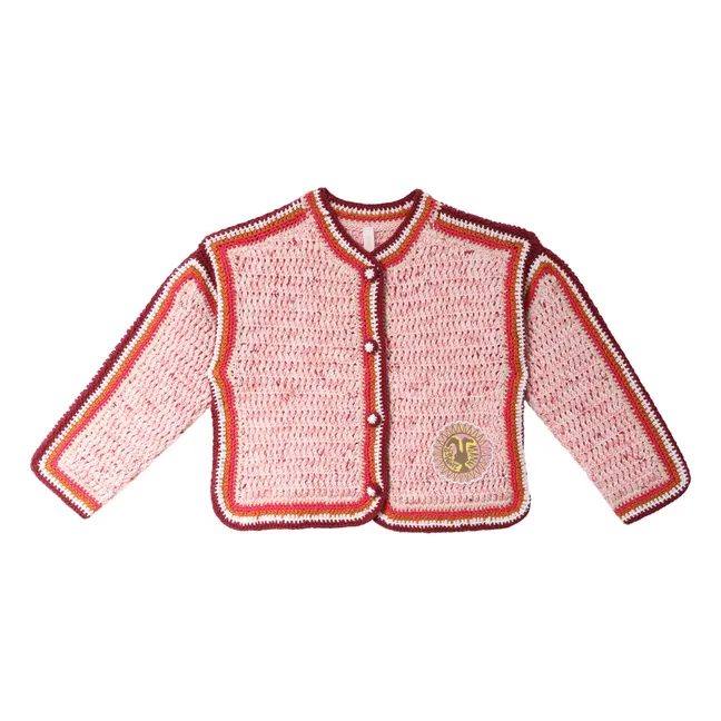 Veste Crochet Patience | Rose pâle