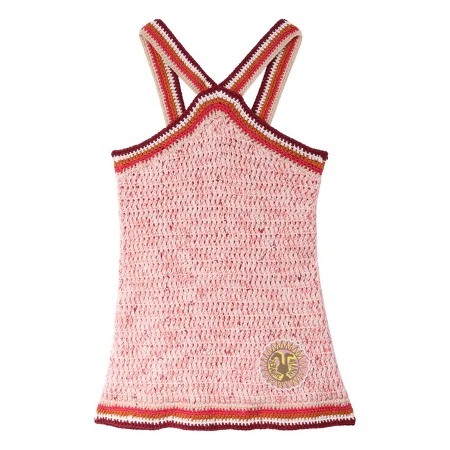 Vestido de ganchillo Patience | Rosa Pálido