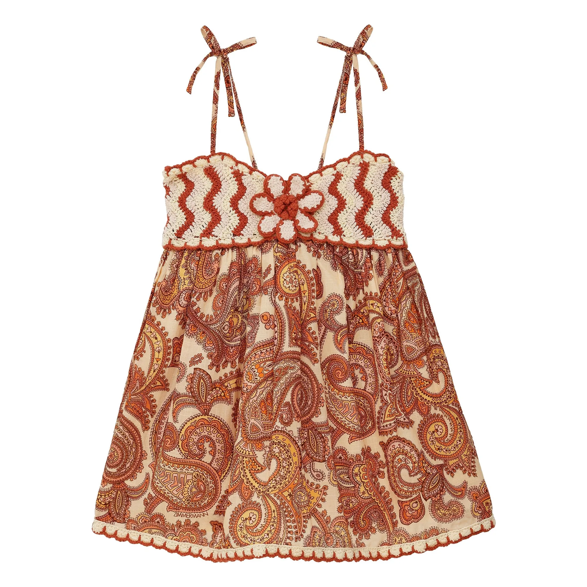 Zimmermann Brown Patience Paisley Dress