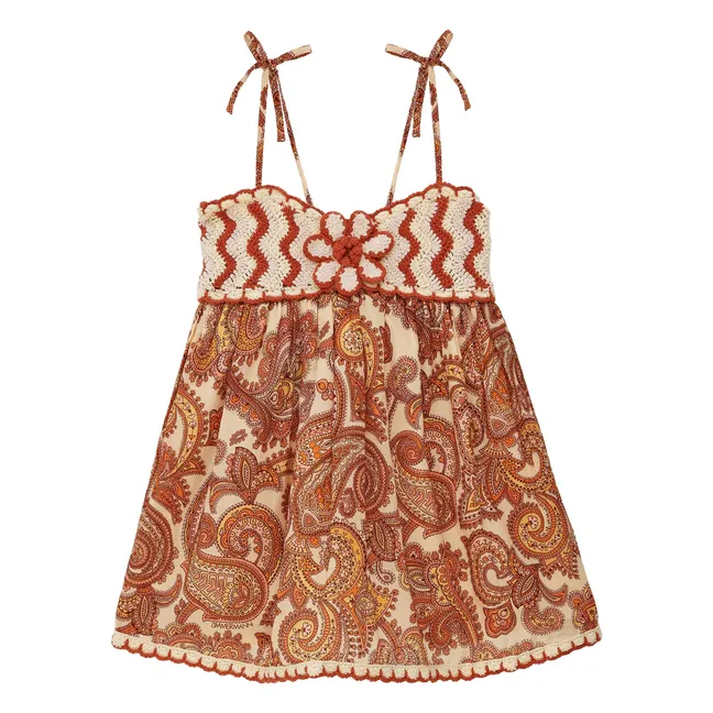 Abito Patience Paisley | Marrone