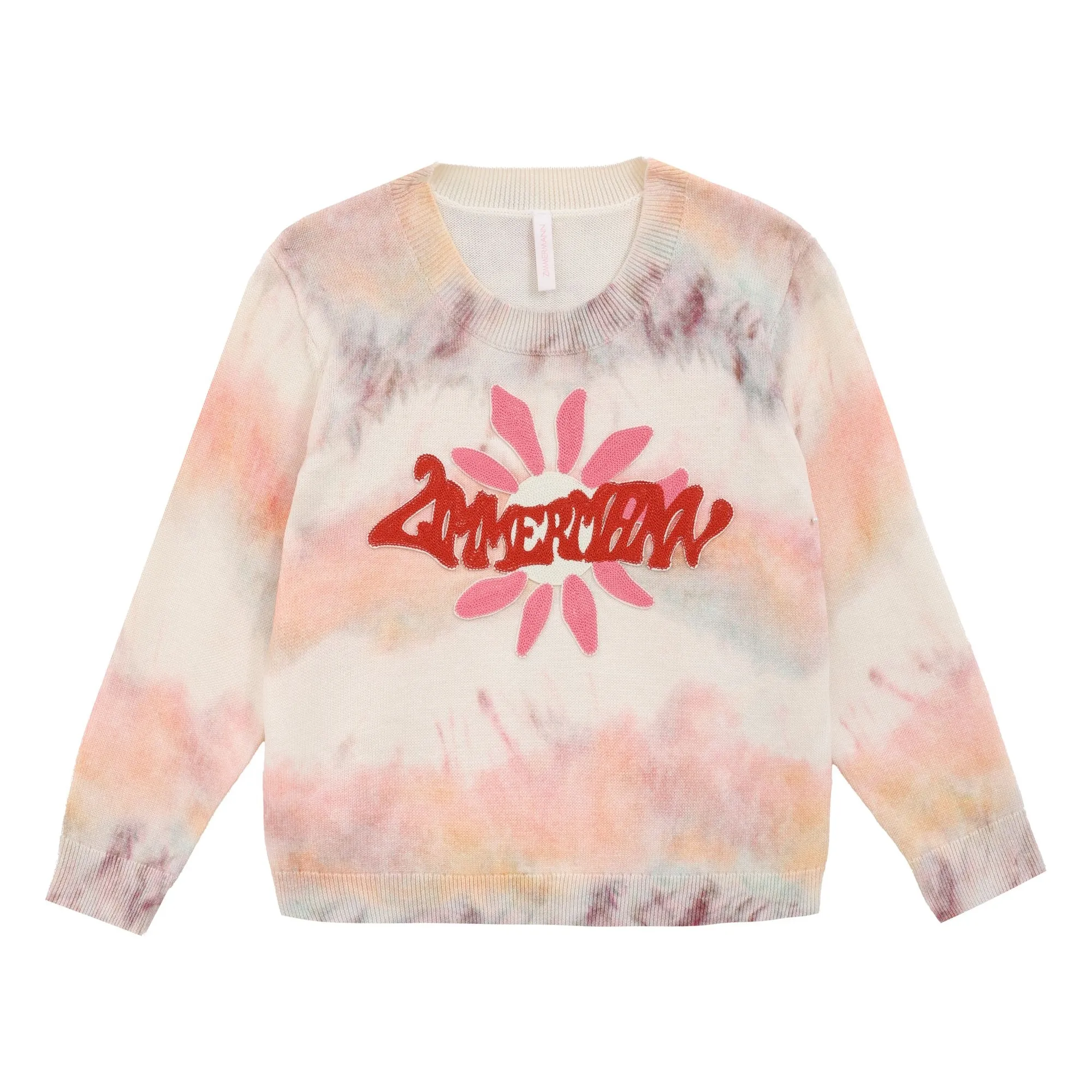 Zimmermann Pink Tie And Dye Sweat