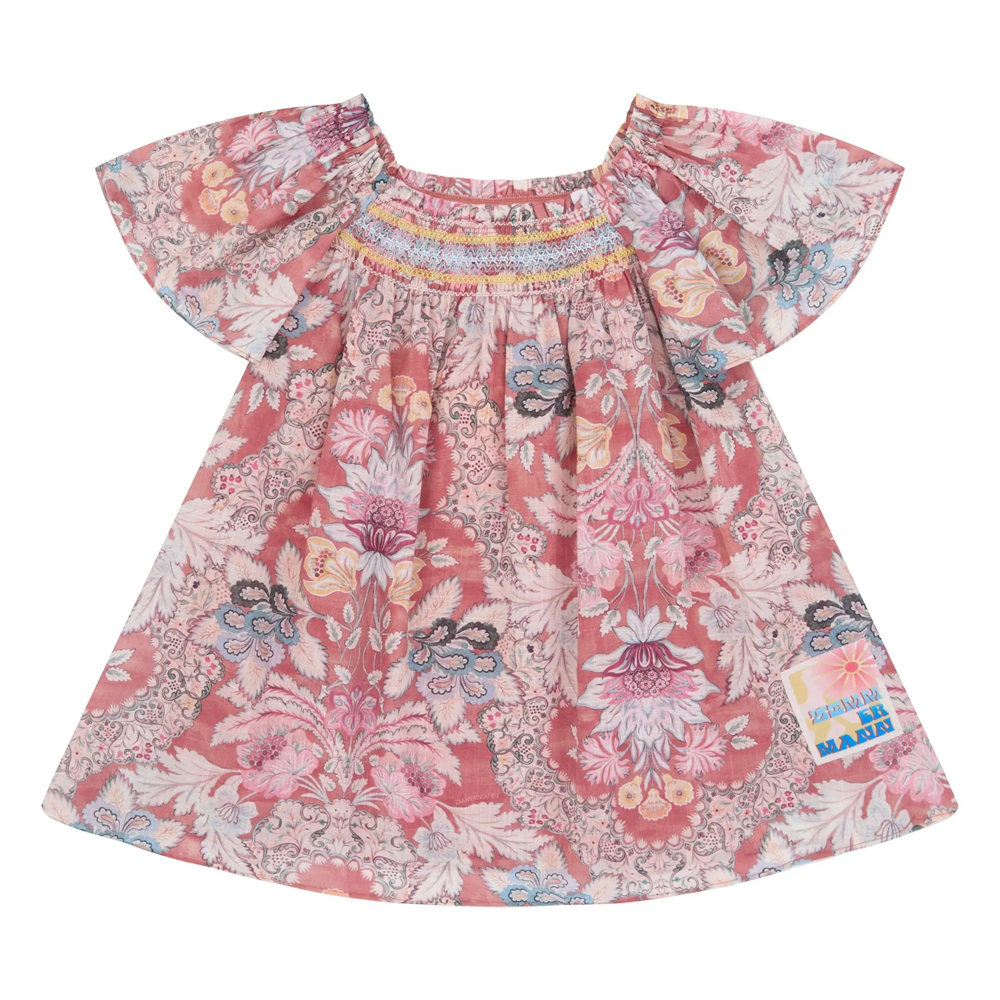 Zimmermann Pink Daylight Fleurie Dress