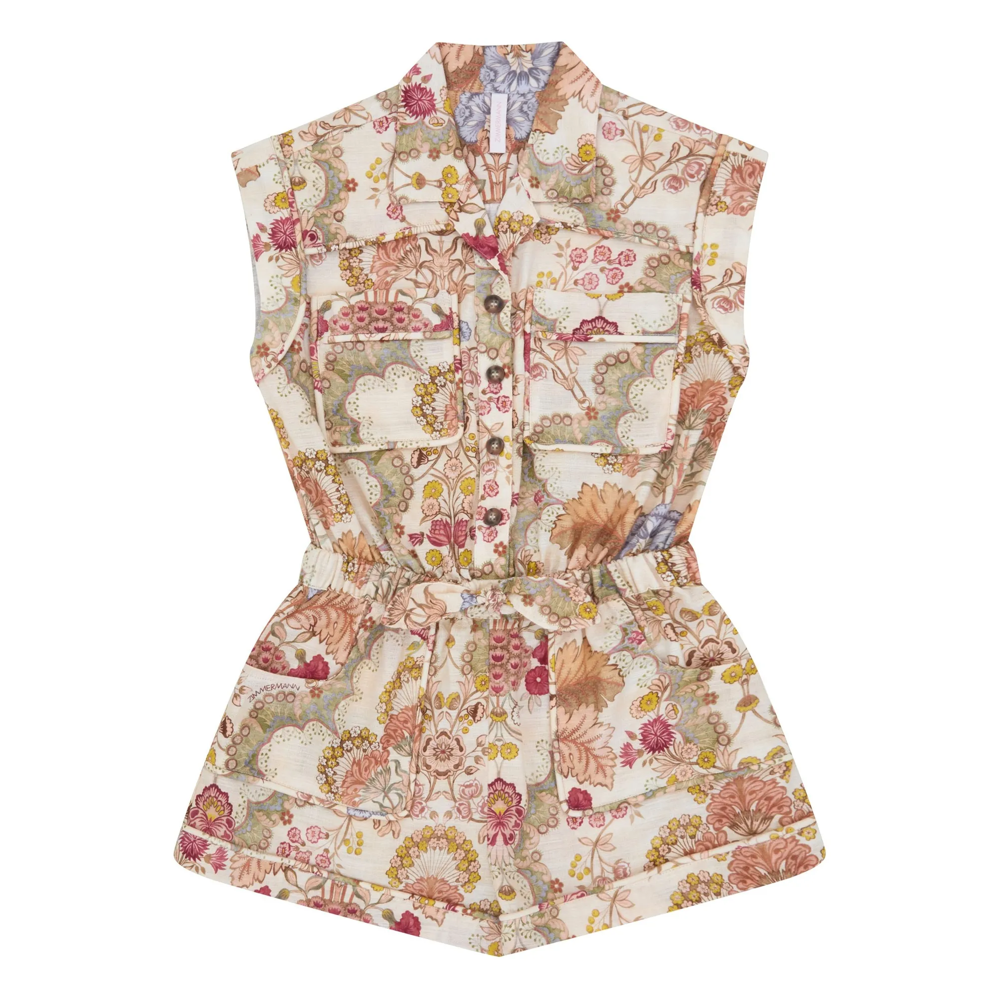 Combishort Daylight Fleurie | Crème- Image produit n°0
