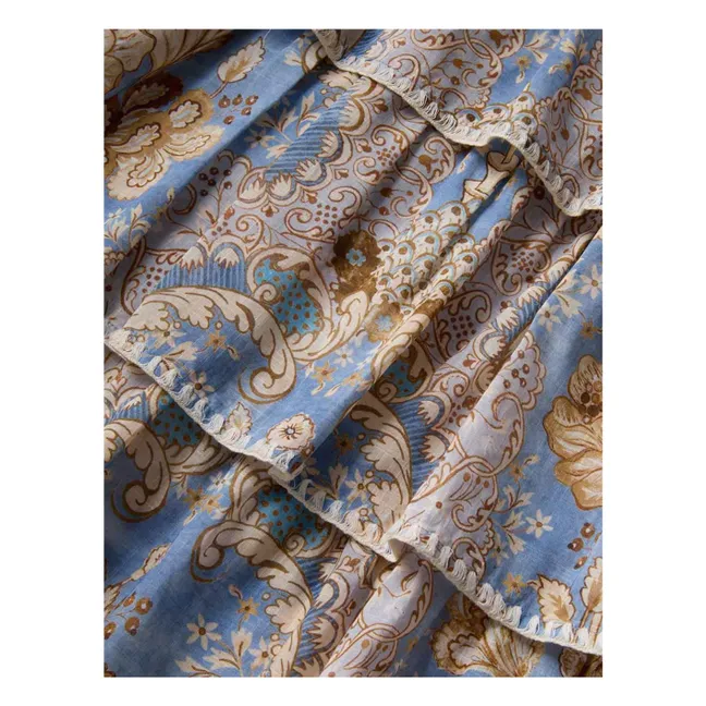 Vestido floral con volantes Daylight | Azul Claro