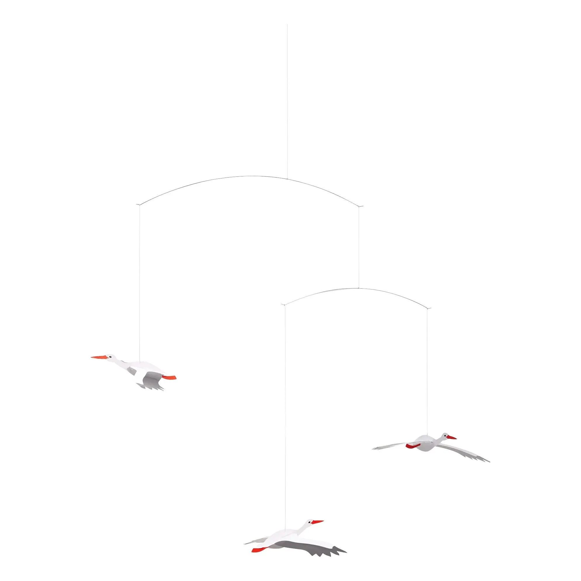 Flensted White Mobile Cigognes