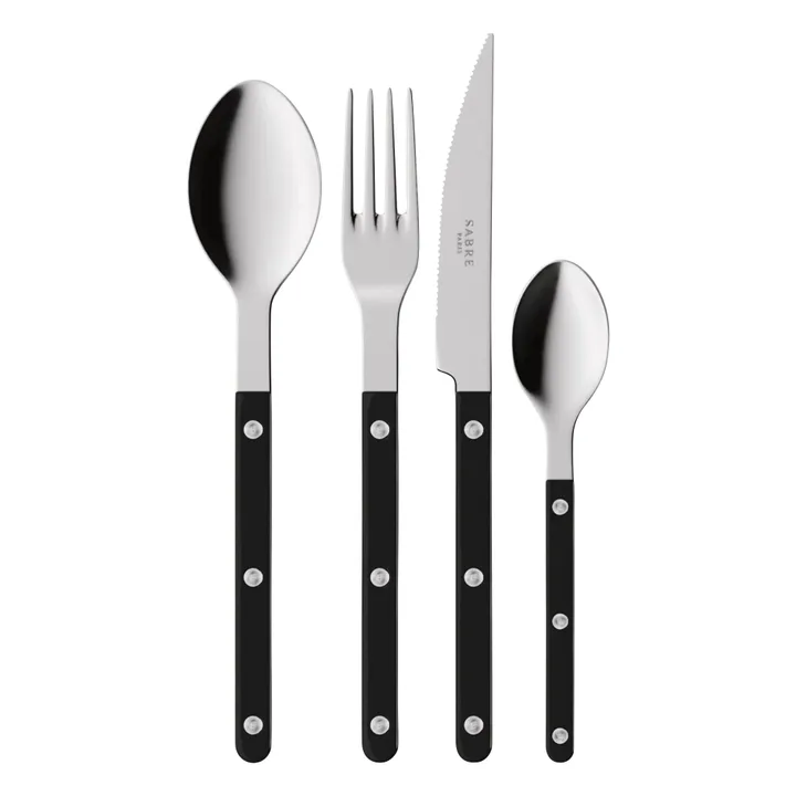 Cutlery set - Set of 24 | Black- Product image n°0
