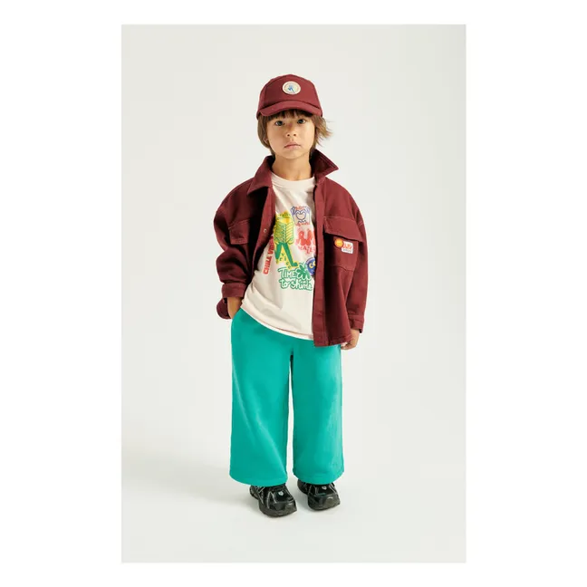 Collaboration American Vintage X Smallable - Casquette Denim  | Pourpre