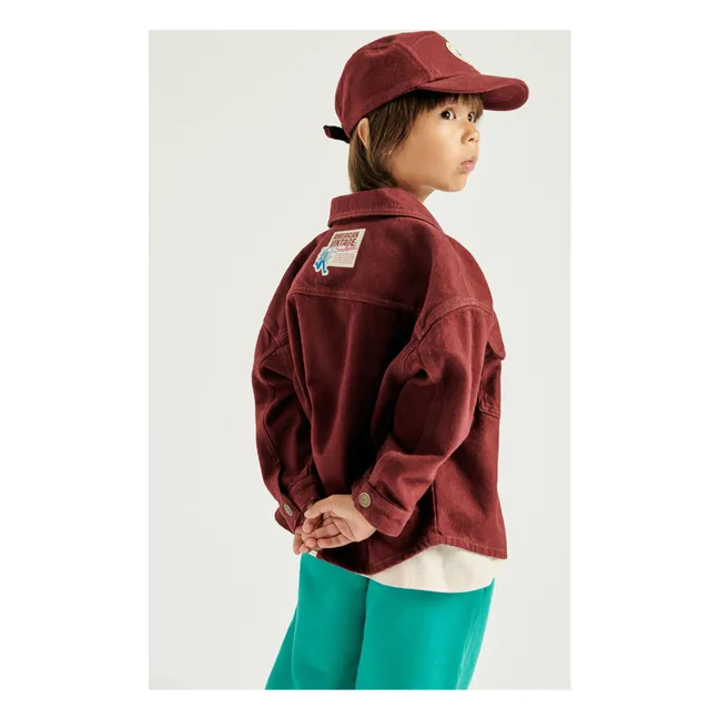 Collaboration American Vintage X Smallable - Casquette Denim  | Pourpre