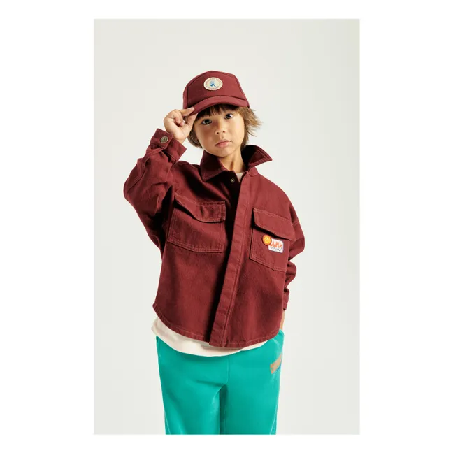 Collaboration American Vintage X Smallable - Casquette Denim  | Pourpre