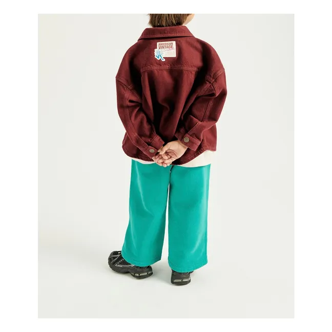 Collaboration American Vintage X Smallable - Veste Denim Spywood | Pourpre