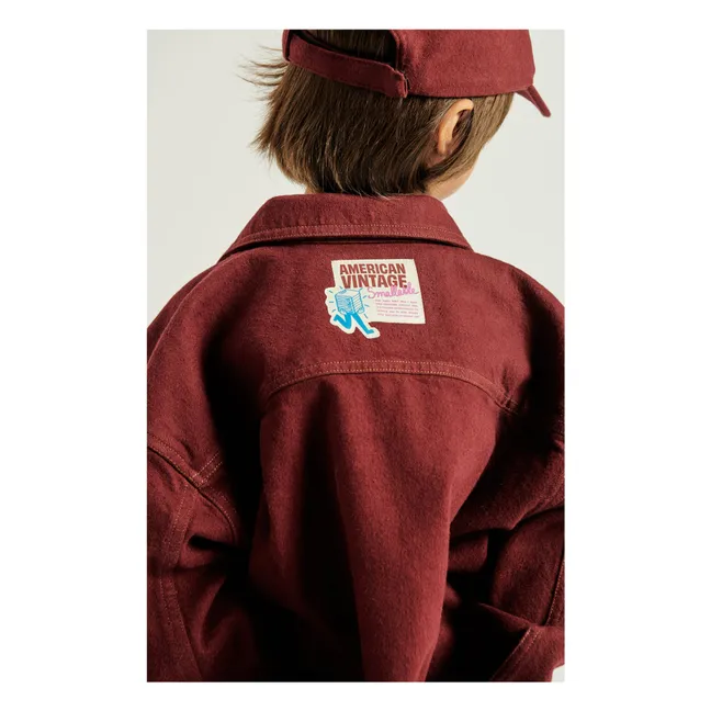 Collaboration American Vintage X Smallable - Veste Denim Spywood | Pourpre