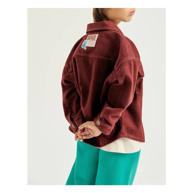 Colaboración de American Vintage X Smallable - Chaqueta vaquera Spywood | Púrpura