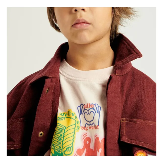 Collaboration American Vintage X Smallable - Veste Denim Spywood | Pourpre