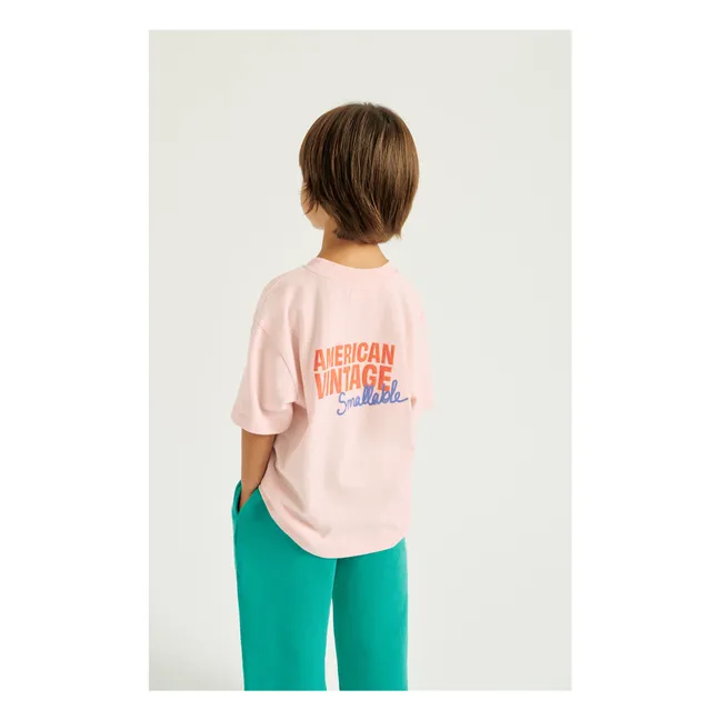 Collaboration American Vintage X Smallable - T-shirt Ykobow | Rose pâle