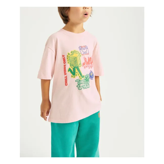 Collaboration American Vintage X Smallable - T-shirt Ykobow | Rose pâle