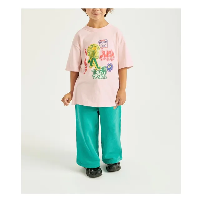 Collaboration American Vintage X Smallable - T-shirt Ykobow | Rose pâle