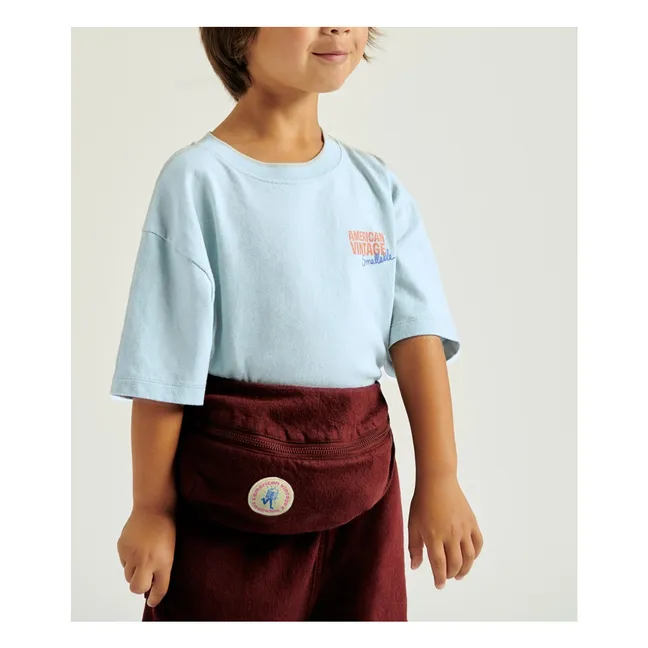 Colaboración de American Vintage X Smallable - Camiseta Ykobow | Azul Pálido