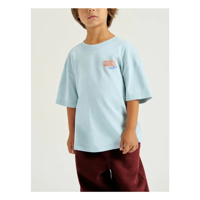 American Vintage X Smallable collaboration - Ykobow T-shirt | Pale blue