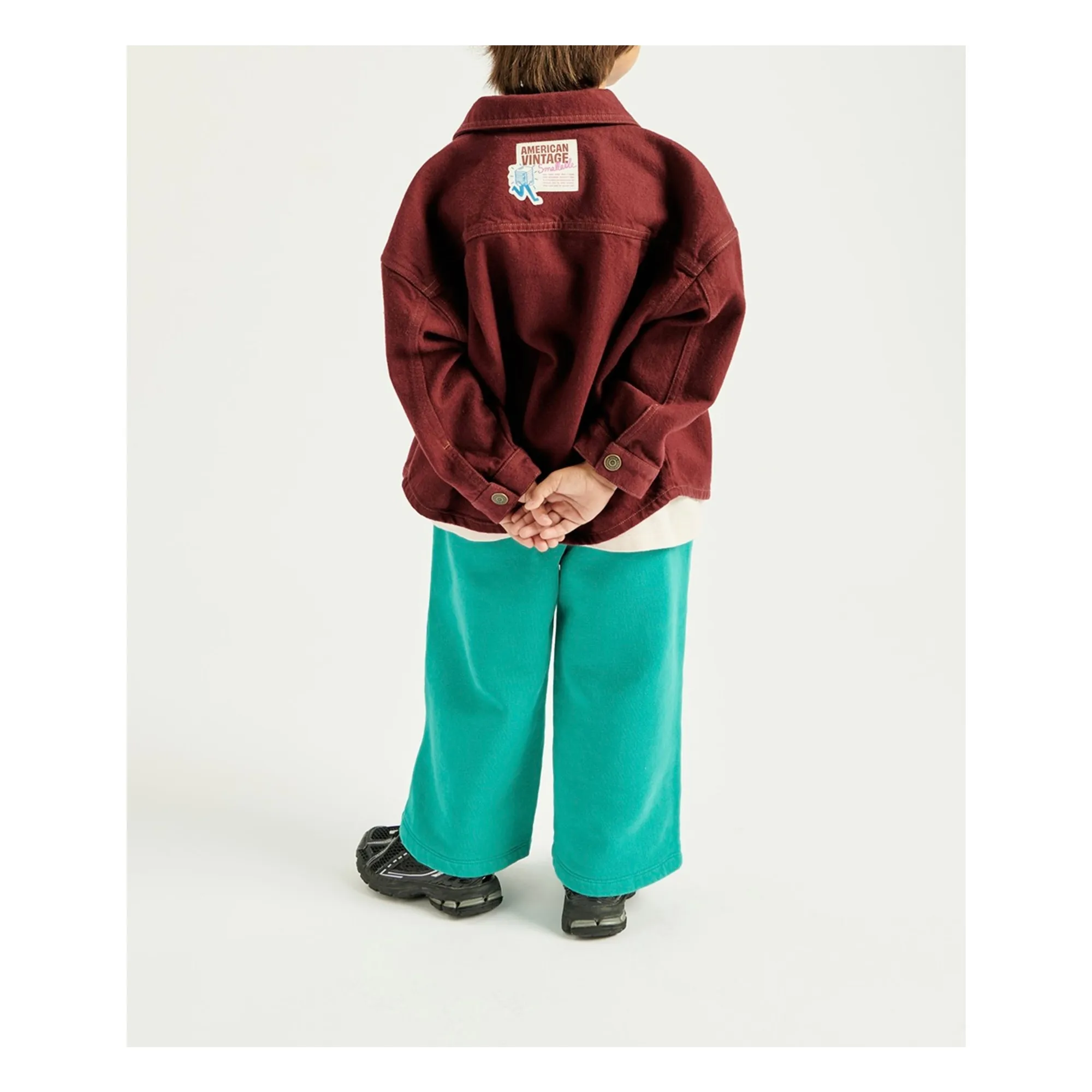 Collaboration American Vintage X Smallable - Jogger Izubird | Turquoise- Image produit n°9