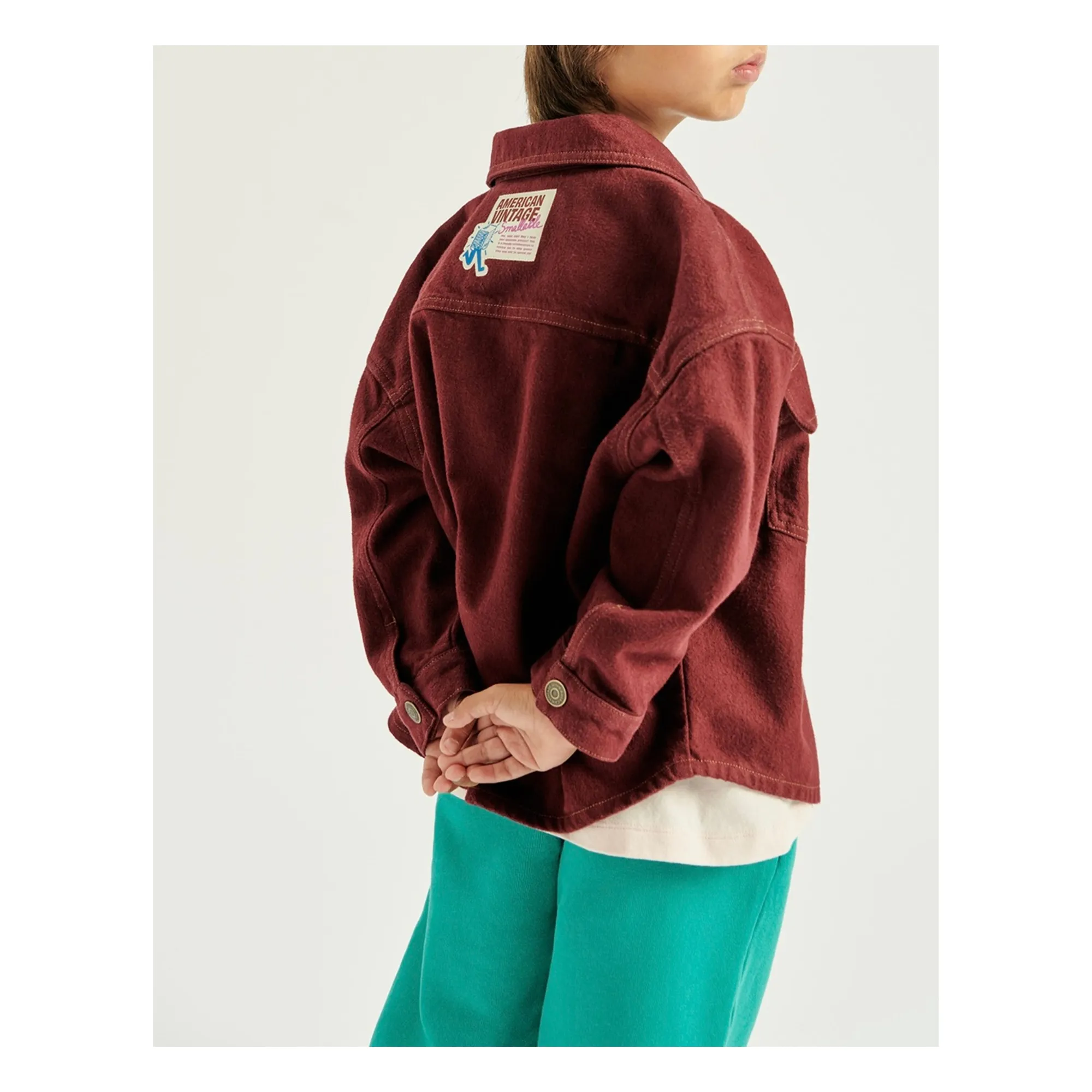 Collaboration American Vintage X Smallable - Jogger Izubird | Turquoise- Image produit n°8