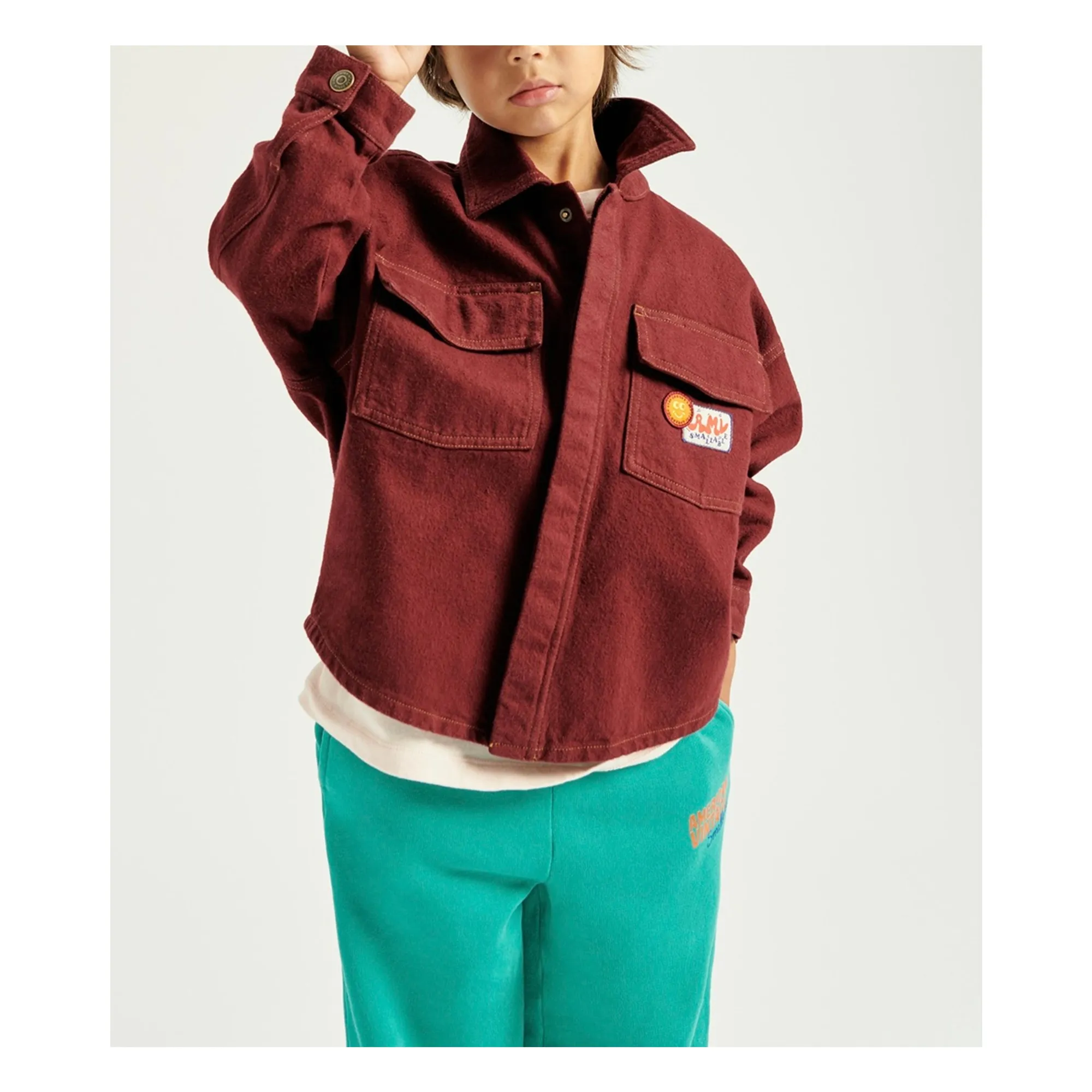 Collaboration American Vintage X Smallable - Jogger Izubird | Turquoise- Image produit n°7