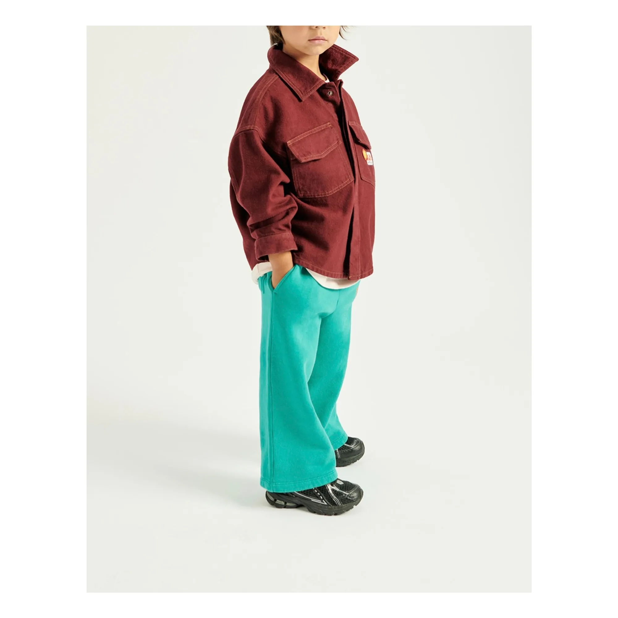 Collaboration American Vintage X Smallable - Jogger Izubird | Turquoise- Image produit n°6