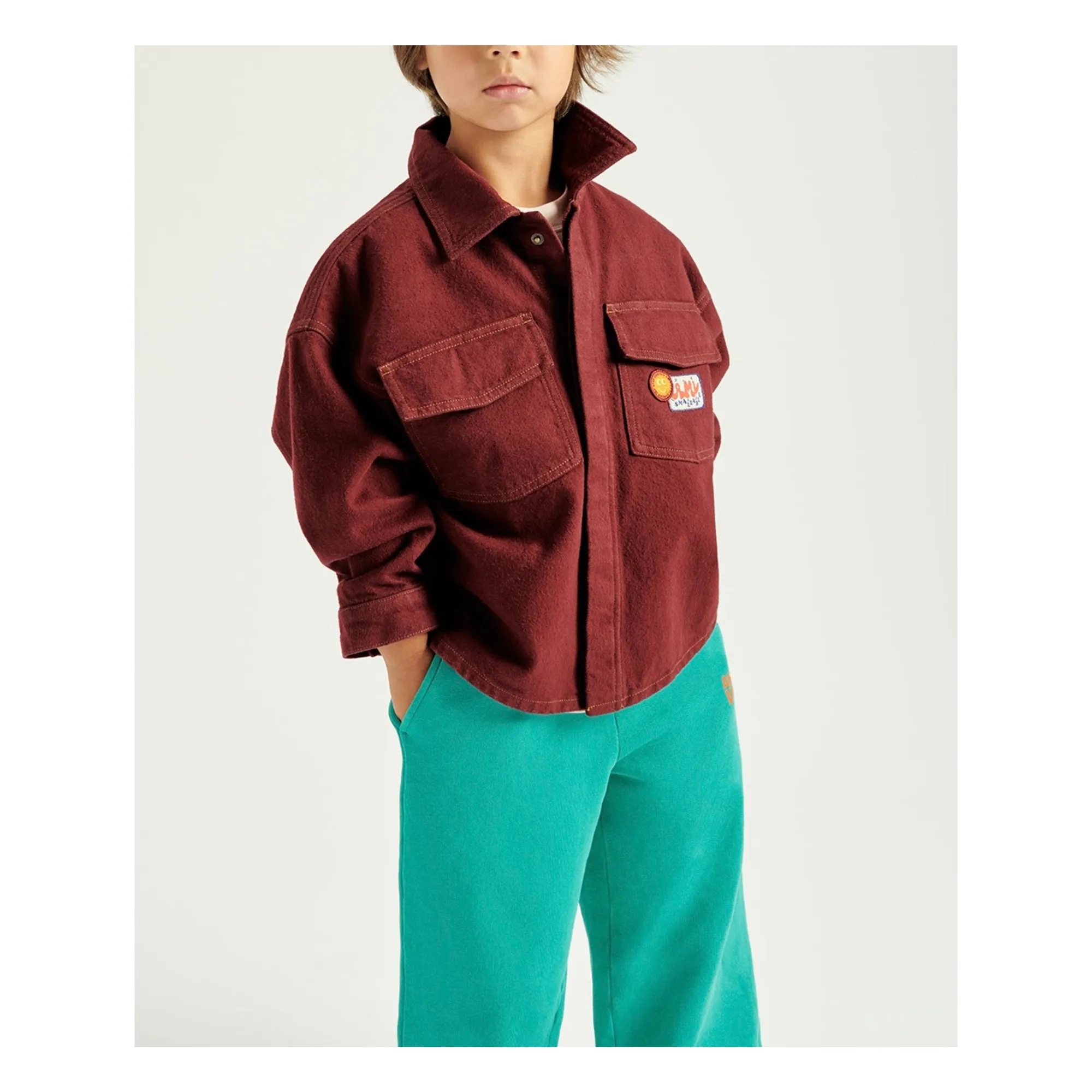Collaboration American Vintage X Smallable - Jogger Izubird | Turquoise- Image produit n°5