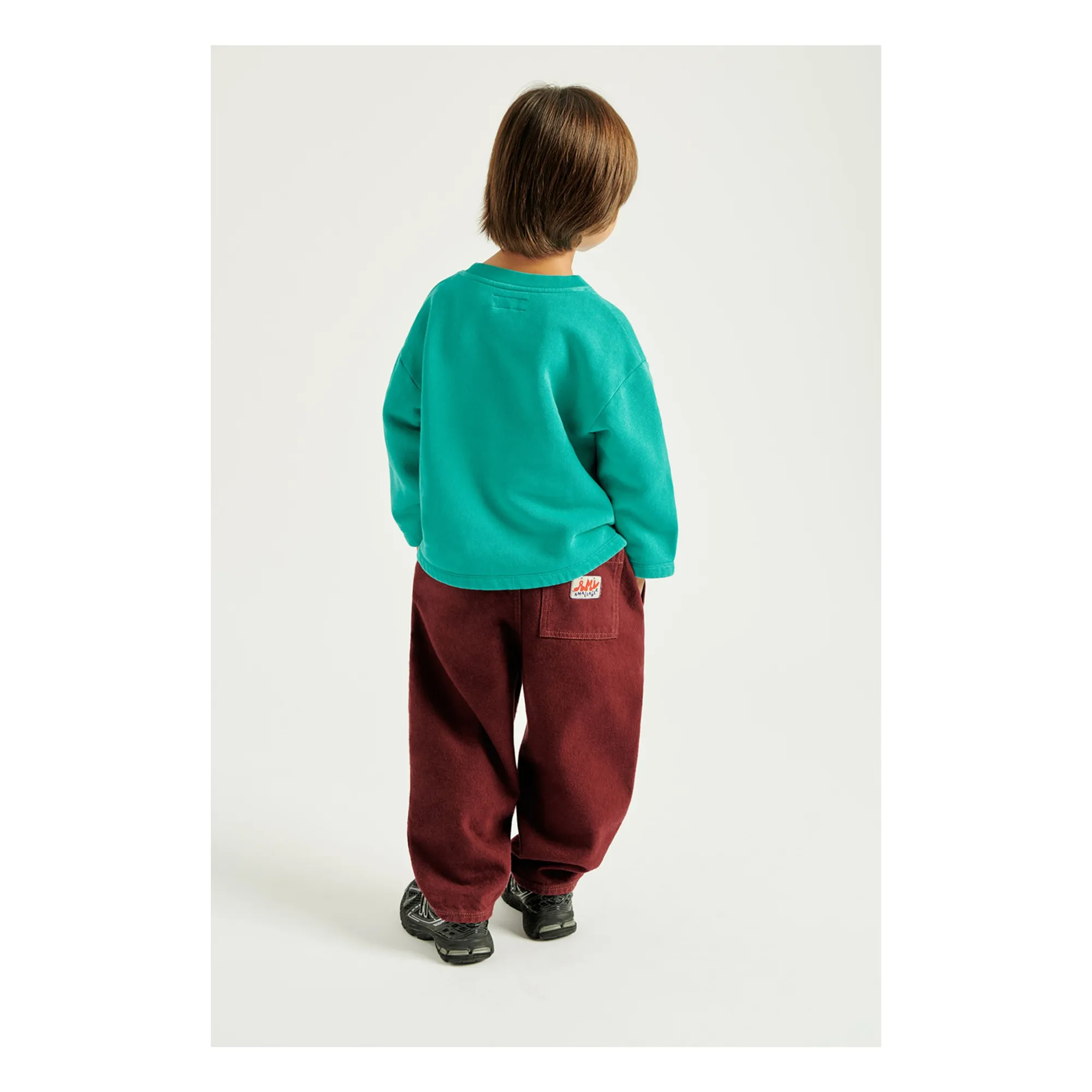 Collaboration American Vintage X Smallable - Sweat Izubird | Turquoise- Image produit n°9