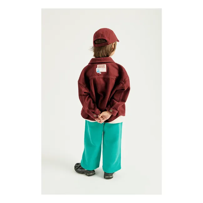 Collaboration American Vintage X Smallable - Casquette Denim  | Pourpre