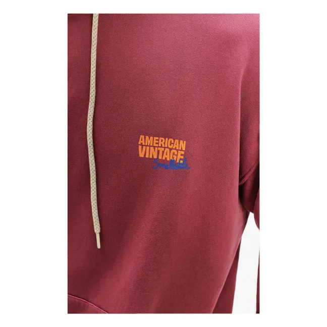 Collaboration American Vintage X Smallable - Hoodie Izubird | Pourpre