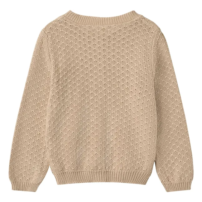 Magnella organic cotton cardigan | Ecru