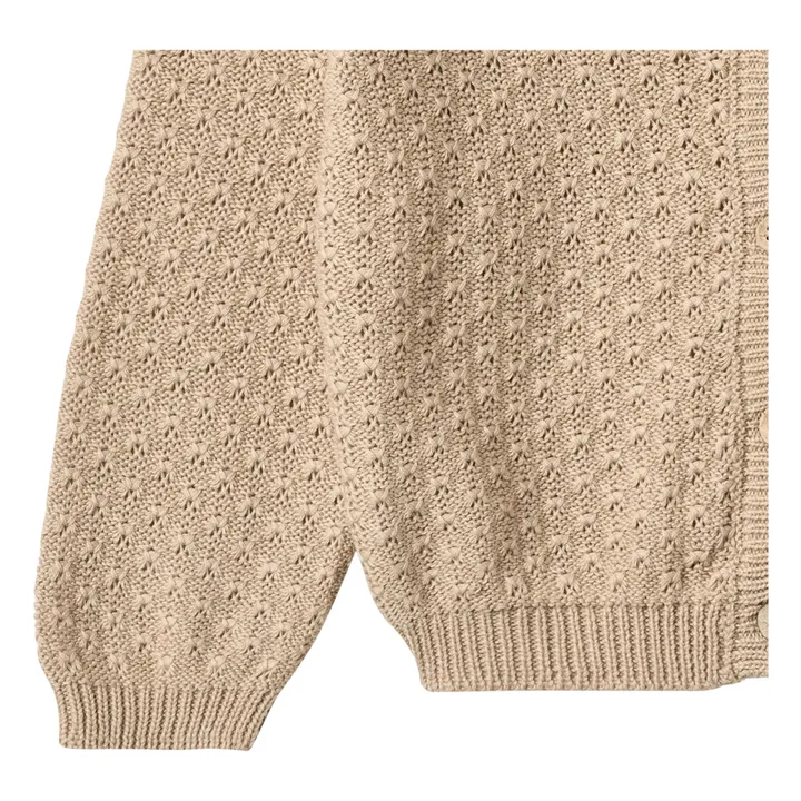 Cardigan Magnella Coton Bio | Ecru- Image produit n°7