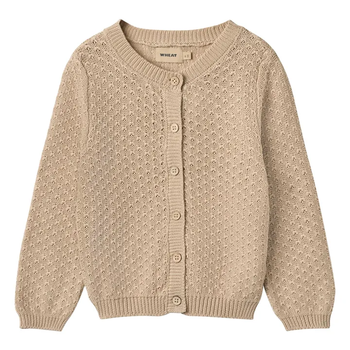 Cardigan Magnella Coton Bio | Ecru- Image produit n°0