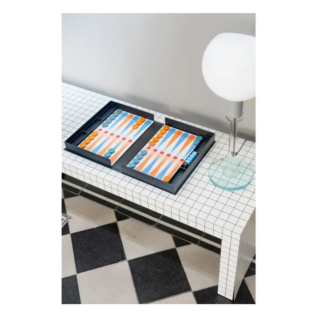 Jeu de Backgammon | Gris foncé